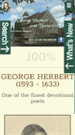 Mobile Screenshot of georgeherbert.org.uk
